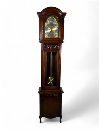 A decorative standing clock with chiming mechanism, 20th century. Height 200 cm.