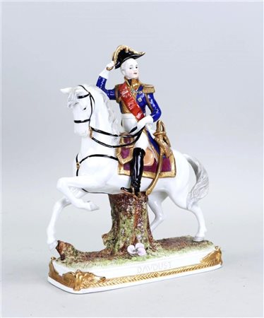 A porcelain figure of a general, annotated 'Davoust' in the foot,...