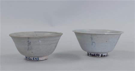 Two stoneware rice bowls, provenance Vung Tau Cargo (sea finds auctioned at...