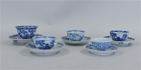 A lot of various blue-white. China, 18/19th century. Various conditions.