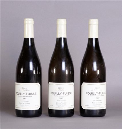 3x 0.75 Règis de Vallière Pouilly-Fuisse 2007.