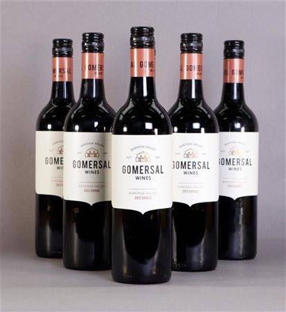 6x 0.75 liters 2012 Gomersal Wines Barossa Valley Shiraz.