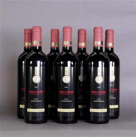 7x 0.75 liter Sabino russo 2007 rosso di Toscana.