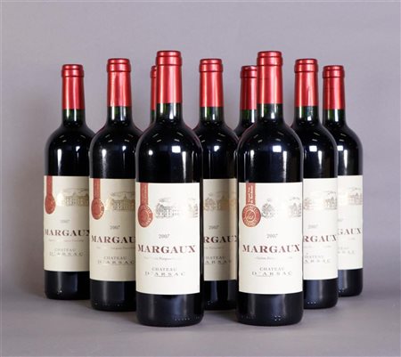 9x 0.75 liter Château d'Arsac Margaux 2007.