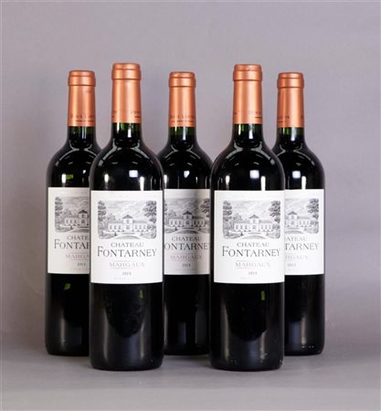 5x 0.75 liter Château Fontarney Margaux 2015.