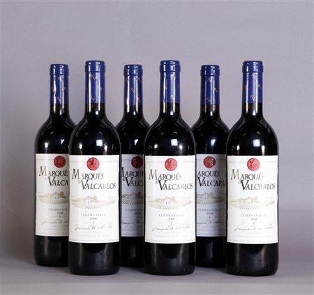 6x 0.75 liter Marqués de Valcarlos Tempranillo 2008.