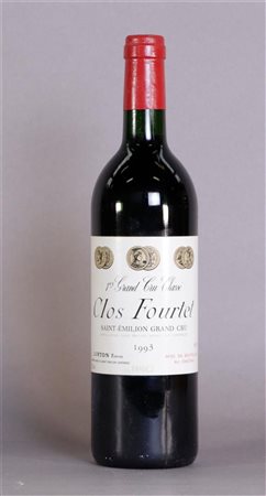 1x 0.75 liter Clos Fourtet Rouge 1993 Saint Emilion 1erGrand Cru classé.