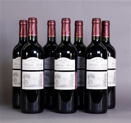 7x 0.75 liter Château Bertin Grande Réserve St-Georges-Saint-Émilion 2010.