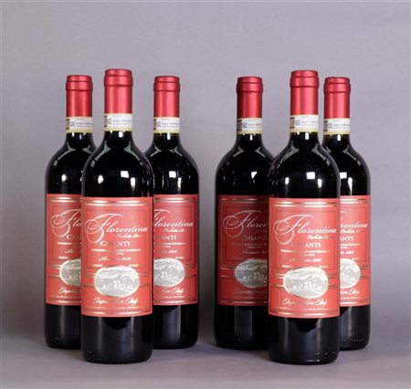 6x 0.75 liter Fiorentina Annata Chianti 2011.