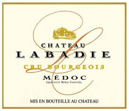 8x 0.75 liter Château Labadie Médoc 2002.