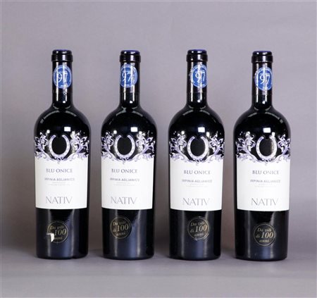 4x 0.75 Nativ 'Blu Onice' Aglianico 2013.