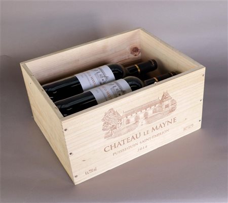 5x 0.75 liter Château Le Mayne Puisseguin Saint-Émilion 2018, OWC.