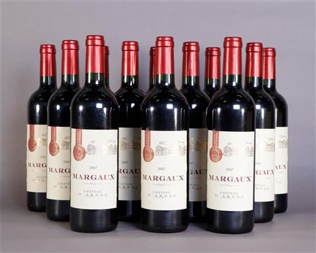 12x 0.75 liter Château d'Arsac Margaux 2007.