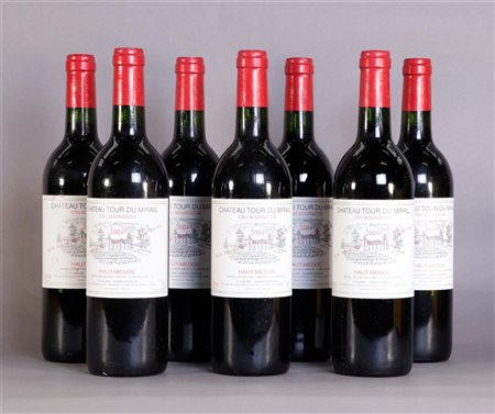 7x 0.75 liter Château Tour du Mirail Haut-Médoc 2004.