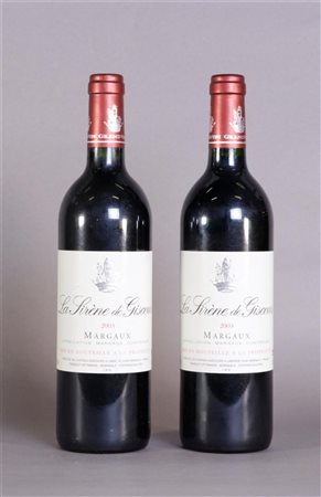 2x La Sirène de Giscours Margaux 2003.