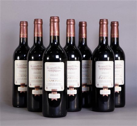 8x 0.75 liter Côtes De Bourg Château Samonac 2005.