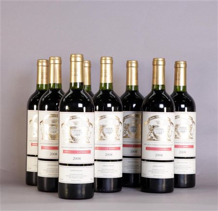 8x 0.75 liter Château La Tulipe de la Garde Bordeaux Supérieur 2008.