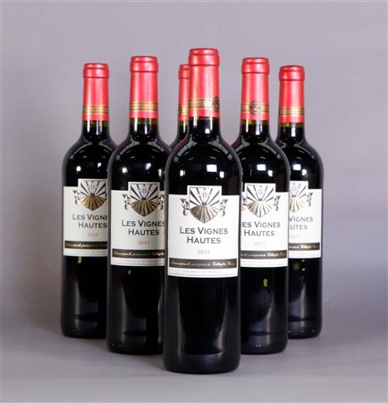 6x 0.75 liter Les Hautes Vignes Rouge 2015.