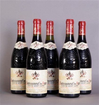 5x 0.75 liter Clos du Mont-Olivet Châteauneuf-du-Pape 2000.