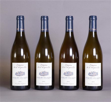 4x 0.75 liter Domaine de la Verpaille Vieilles Vignes Mâcon-Villages 2012.