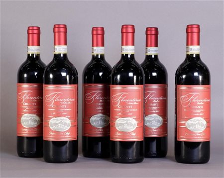 6x 0.75 liter Fiorentina Annata Chianti 2011.