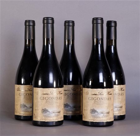 5x 0.75 liter Domaine Saint Henri Gigondas 2003.