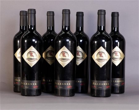 7x 0.75 liter Castello di Gabbiano Alleanza 2003.