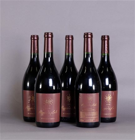 5x 0.75 liter Raggio di SoleRosse 2006.