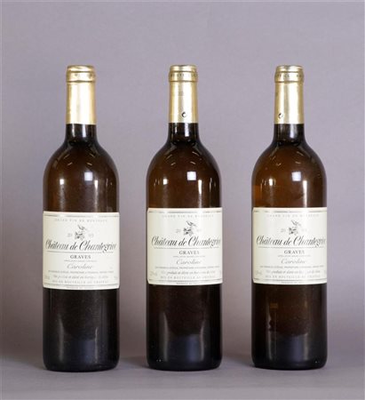 3x 0.75 liter Château de Chantegrive Blanc Cuvée Caroline 2003.