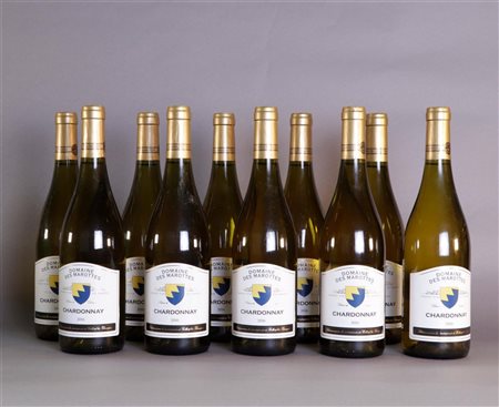 10x 0.75 liter Domaine des Marottes Chardonnay 2016.