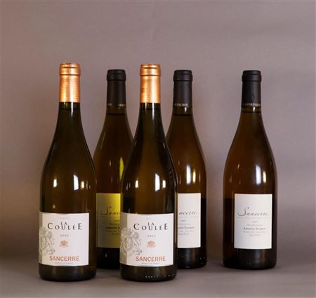 2x 0.75 liter La Coulée Sancerre 2012 & 3x 0.75 liter Armand Salmon Sancerre...