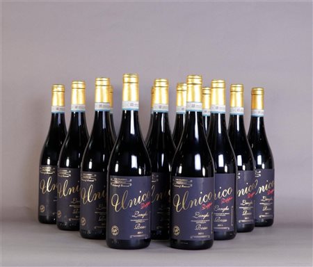 14x 0.75 liter Antonio & Raimondo Unico Doppio Langhe Rosso 2011.