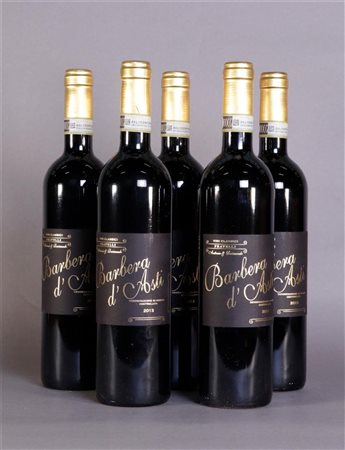 5x 0.75 liter Fratelli Levis Barbera d'Alba 2013.