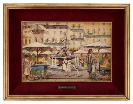 Giuseppe menato - Verona Piazza delle Erbe 1919