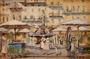 Giuseppe menato - Verona Piazza delle Erbe 1919