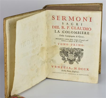 SERMONI SACRI DEL R. P. CLAUDIO LA COLOMBIERE Della Compagnia di Gesù....