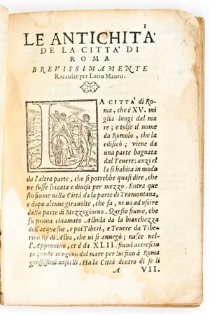 [ROMA] MAURO, Lucio: Le antichità della città di Roma. In Venetia, Giordano Ziletti, 1562