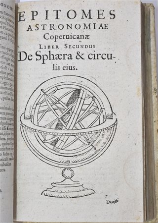 [Astronomia/Keplero] Kepler, Johannes : EPITOME ASTRONOMIAE COPERNICANAE. USITATA FORMA QUAESTIONUM & RESPONSIONUM CONSCRIPTA INQ. VII LIBROS DIGESTA, QUORUM TRES PRIORES SUNT DE DOCTRINA SPHAERICA … AUTHORE JOANNE KEPPLERO. Lentijs ad Danubium, 1618