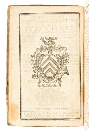 [Matematica] Saraceno, Vittorio : Trattato aritmetico - pratico o sia conti fatti di tutto ciò, che possa occorrere tanto in vendere, quanto in comprare […], 1782