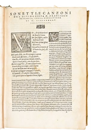 Il Petrarcha con l'espositione d'Alessandro Vellutello... In Vinegia : appresso Gabriel Giolito de Ferrari e fratelli, 1552.