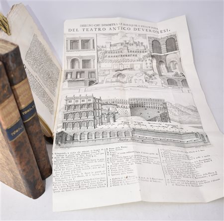 Zagata, Pietro / Biancolini, G.B. CRONICA DELLA CITTÀ DI VERONA DESCRITTA DA PIER ZAGATA; AMPLIATA, E SUPPLITA DA GIAMBATISTA BIANCOLINI. ANNESSOVI UN TRATTATO DELLA MONETA ANTICA VERONESE EC. INSIEME CON ALTRE UTILI COSE TRATTE DAGLI STATUTI DELLA C