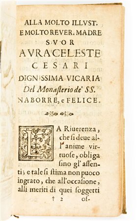 [Religione/Cristianesimo] Camus, Jean-Pierre : La memoria di Daria e di Chrisante historia di mons. Camunio. In Bologna, Giacomo Monti e Carlo Zenero, 1634