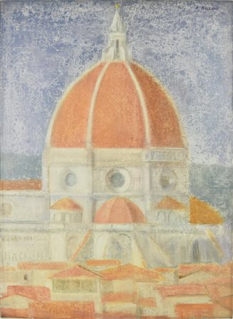 Antonio Bueno (1918 - 1984) DUOMO DI FIRENZE, 1972 circa olio su faesite, cm...