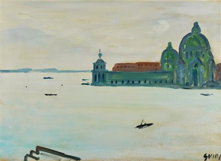 Virgilio Guidi (1891 - 1984) VENEZIA (SAN MARCO), 1948-49 olio su tela, cm...