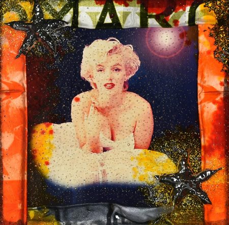 Omar Ronda (1947 - 2017) MARILYN FROZEN, 2014 fotografia e materie...