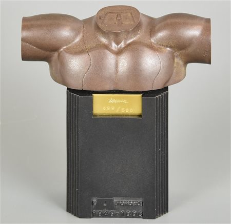 Miguel Berrocal (1933 - 2006) TORSO III resina, cm 10,5x10,5; es. 499/500...