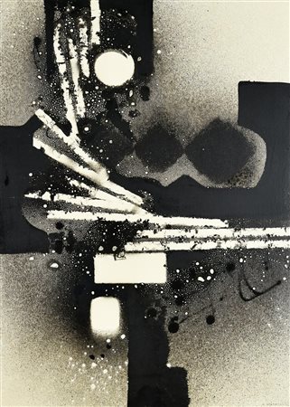 Alvaro Monnini VERSO L'ALTO, 1972 olio su tela, cm 70x50 firma e data sul...