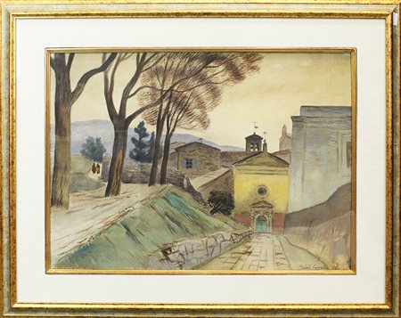 MICHELE CASCELLA, "Paesaggio", 1932