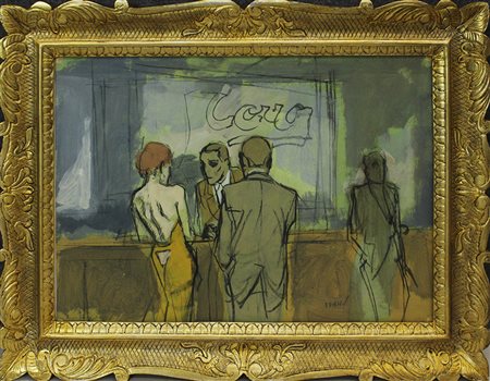 ALBERTO SUGHI, "Bar", anni 80