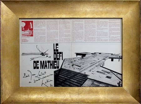 GEORGES MATHIEU, "Le Defi De Mathieu", Settembre-Ottobre 1969